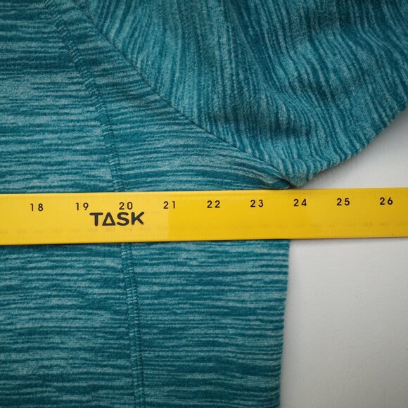 St John's Bay Ladies Size XL Teal Classic 1/4 Zip Fleece Pullover - Picture 6 of 8